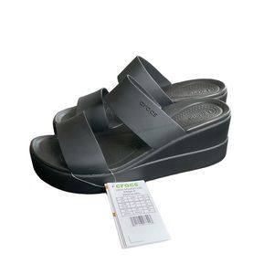 crocs brooklyn mid wedge sandal